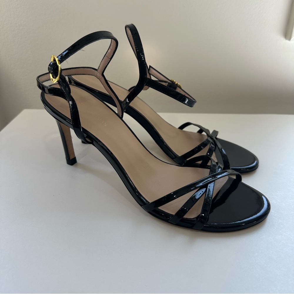 Stuart Weitzman Black Heel Sandals